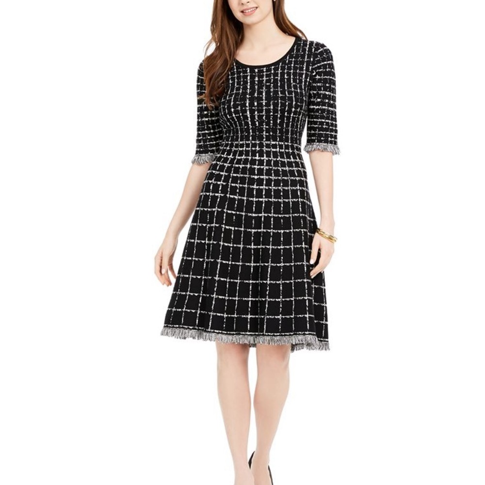 Taylor Women's Sweaterdress Black Size Small - Picture 4 of 9
